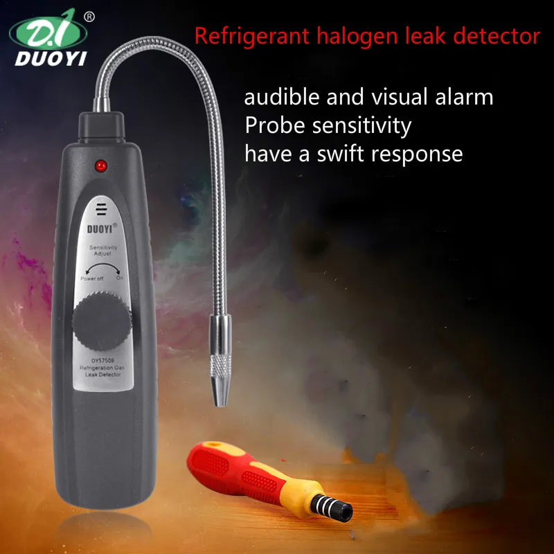 

D-tek halogen leak detector detecting instrument for automobile air conditioning freon refrigerant more electronic leak detector