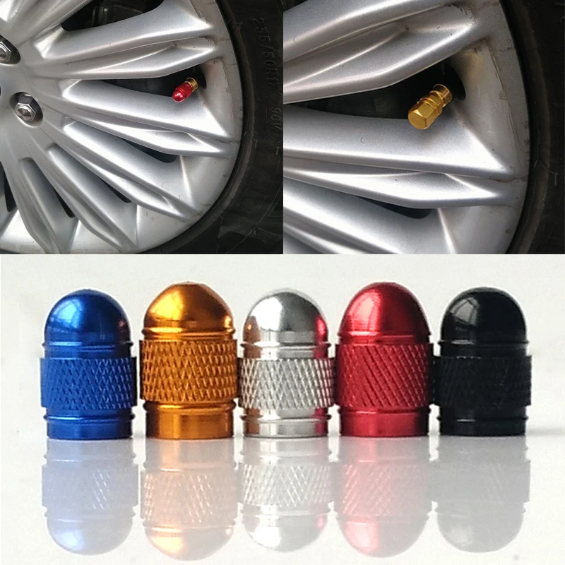 4Pcs/lot Aluminum Motorcycle Bike Car Tyre Tire Valve Caps For ford