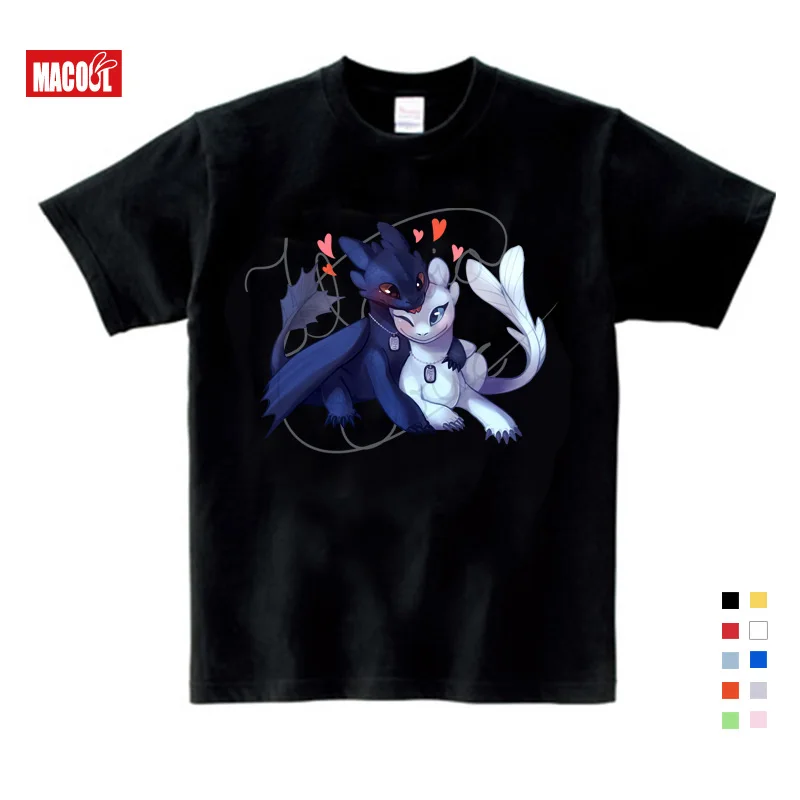 

Leisure Fashion Toothless T-shirt Men Cute Tops How To Train Your Dragon Cartoon Tees T Shirt Summer Clothes Cotton Tshirt