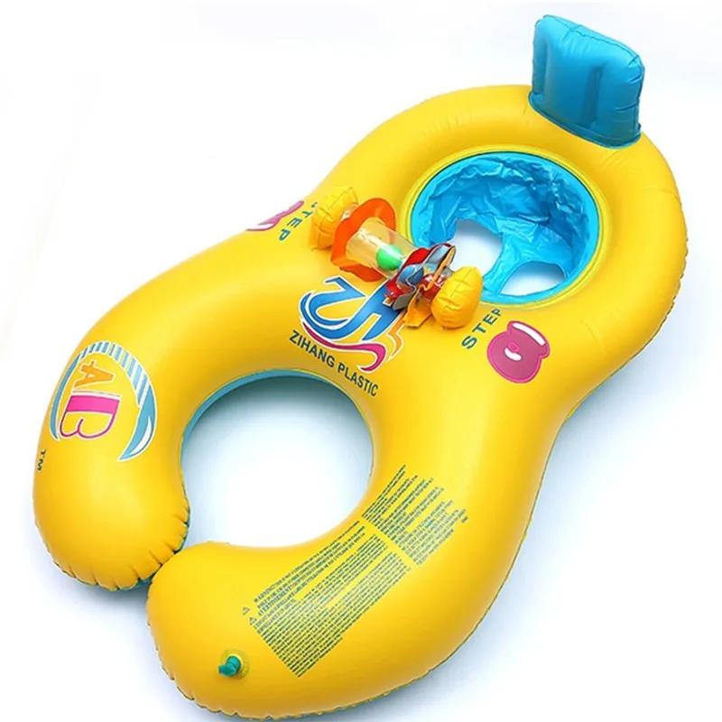 Новая Надувная Детская лодка для мамы, круг, кольцо с солнцезащитным козырьком, плавательный бассейн, аксессуары для купания