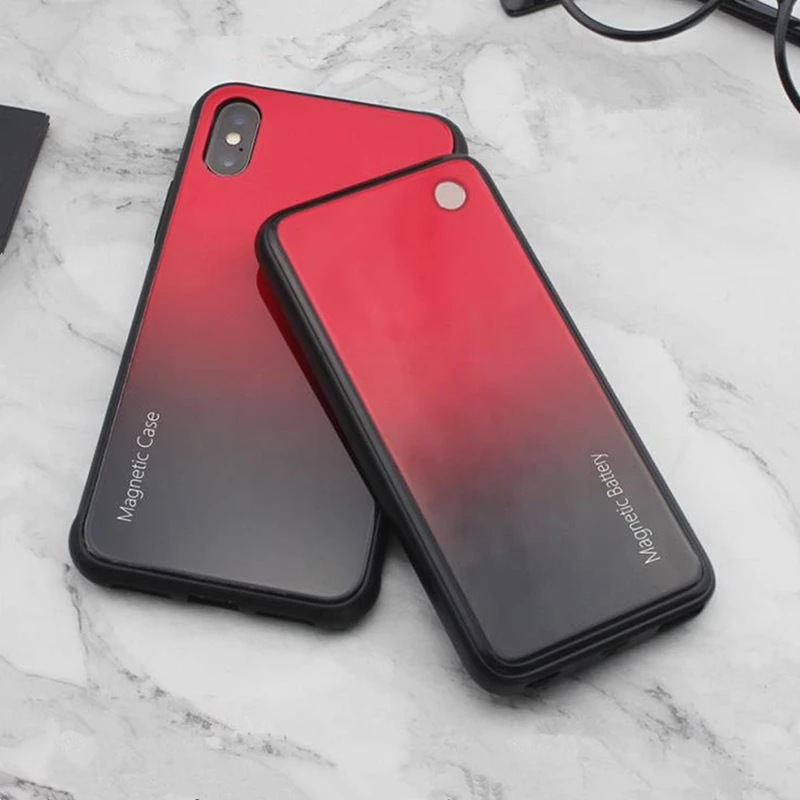 

2018 5000mAh Wireless Magnetic Tempered Glass Battery Charging Case For Xiaomi Mi MIX 2S Power Case