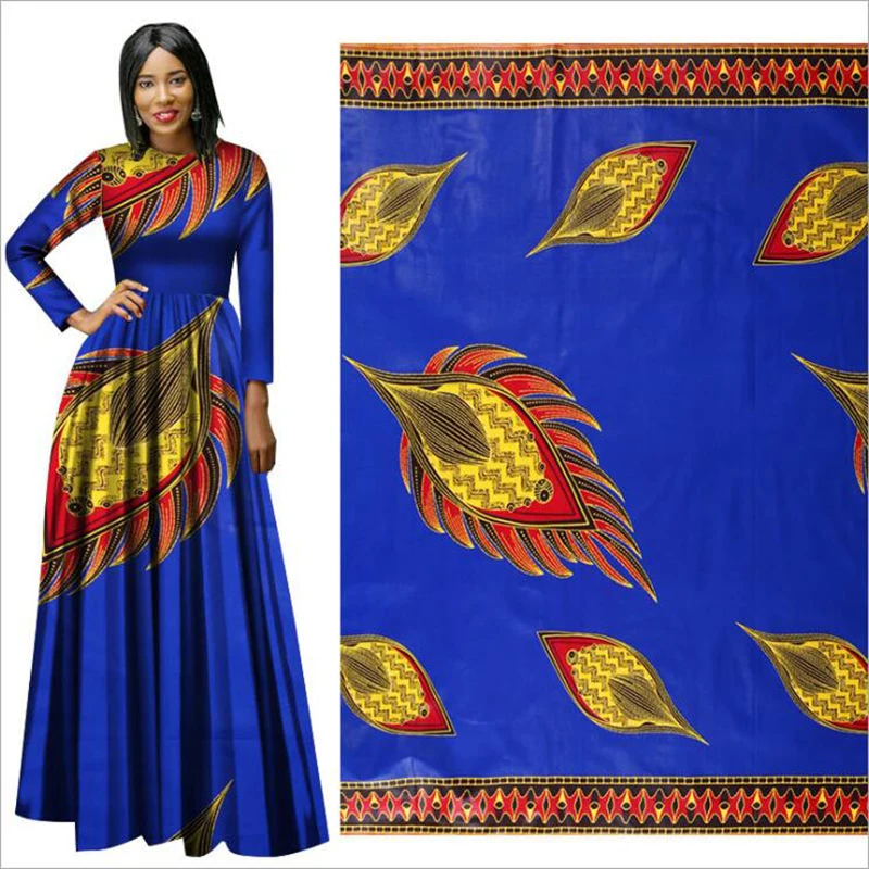 Me-dusa новая синяя народная африканская восковая штамповка ткань хлопок Hollandais воск платье костюм Ткань 6 ярдов/шт Высокое качество
