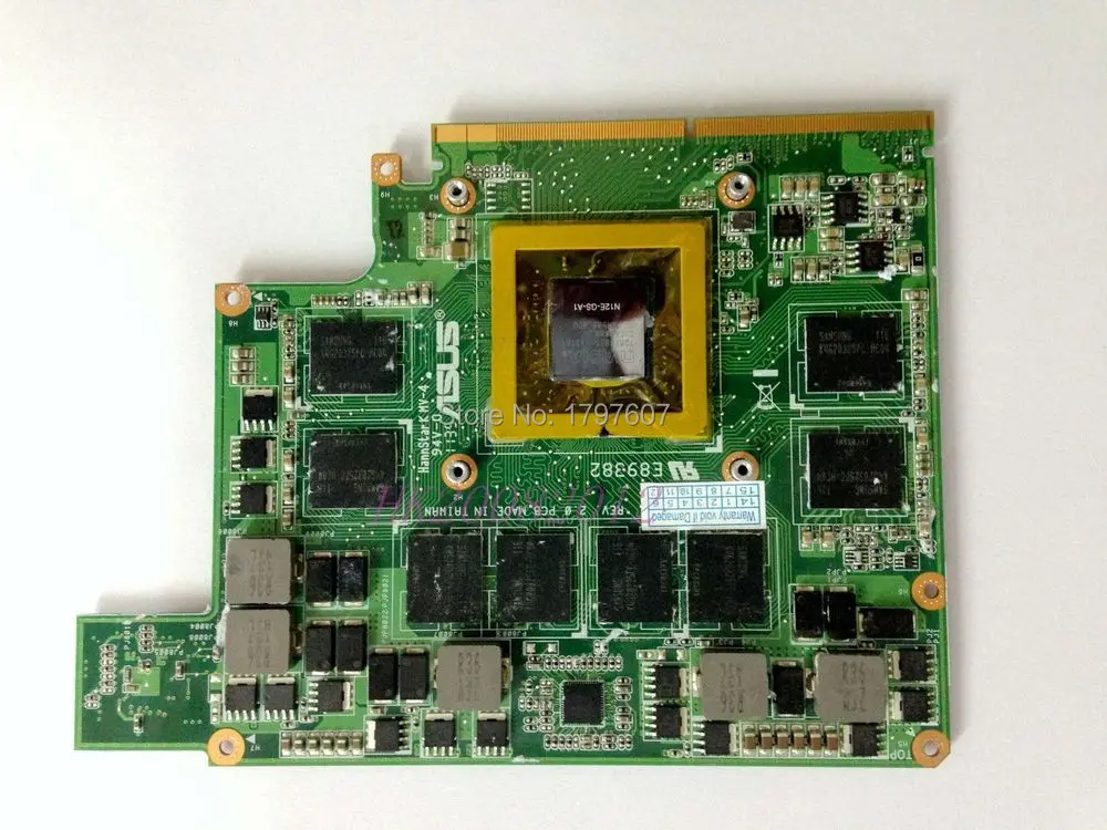 60-NOZVG1000-B03 For ASUS Lamborghini VX7 G53SW 3GB GTX 560M N12E-GS-A1 Laptop Video card Fully Tested