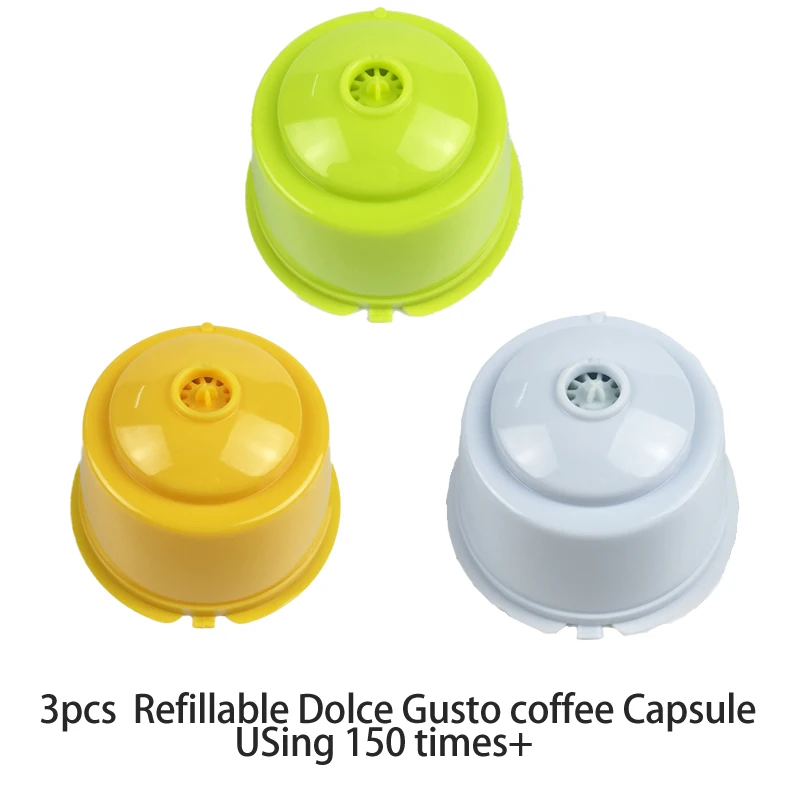 3pcs/pack Refillable Dolce Gusto coffee Capsule nescafe dolce gusto