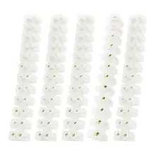 5 Pcs X3-0512 400V 6A 12 Position 2 Row Plastic Screw Terminal Block