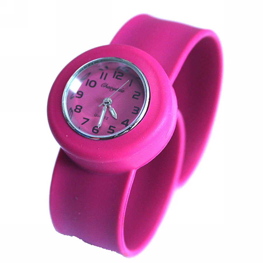 Cheap 10 Colors Choose Childrens Unisex Silicone Rubber Slap Wrist Pop Watch For Boys Girls 32821231465