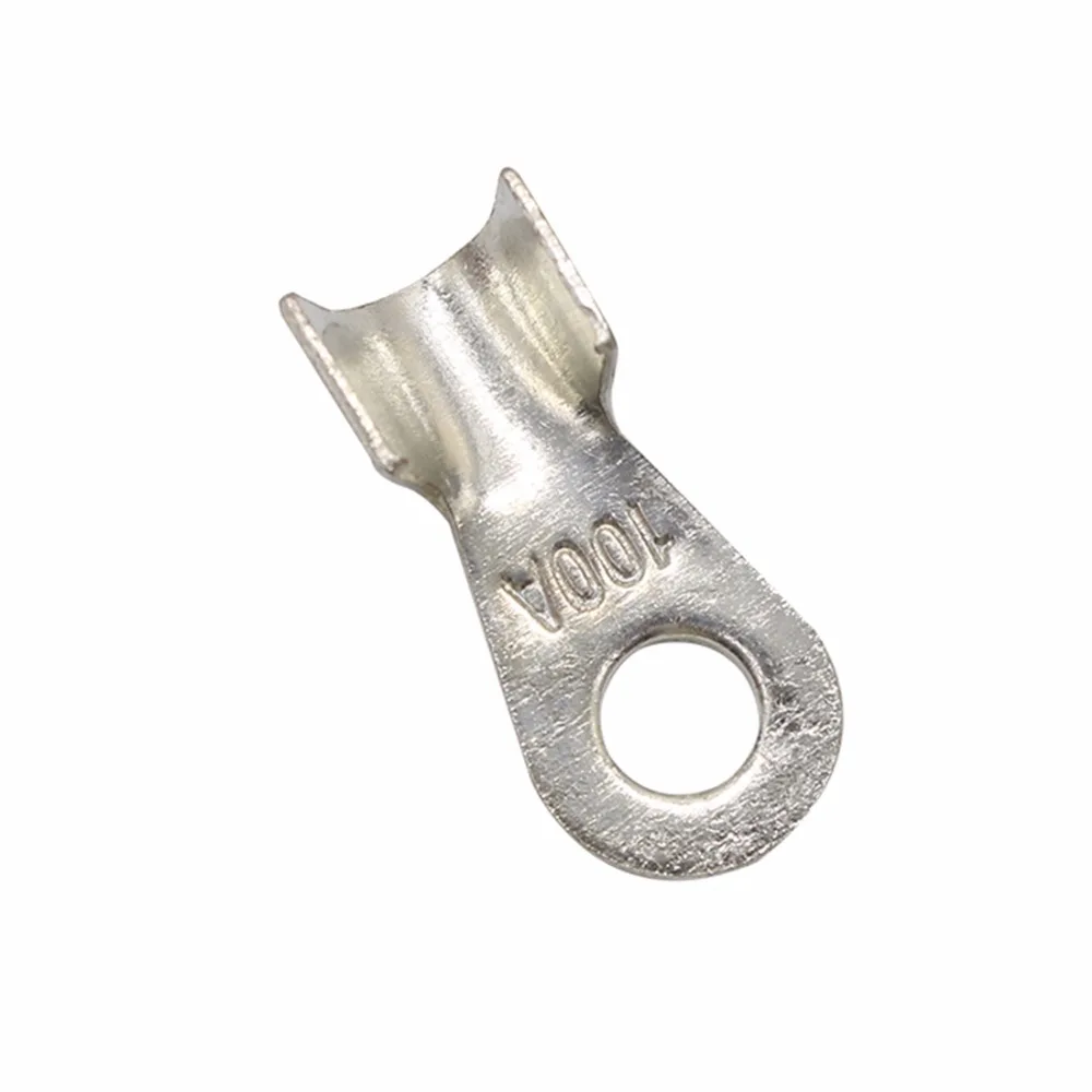 

Useful 10pcs OT-100A 1.5mm Tin plated battery cable connectors copper wire terminal ring terminals