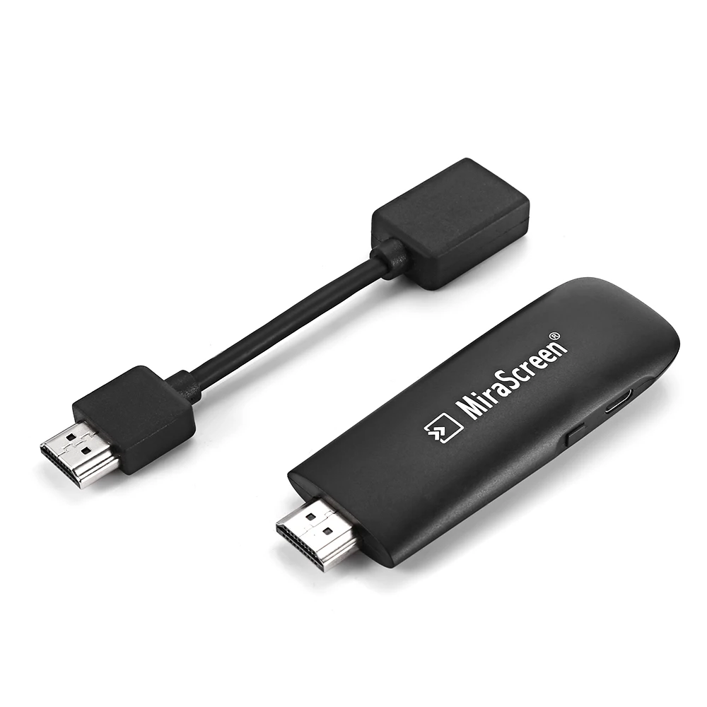 MiraScreen 2.4G Support MiraCast Chormcast Android IOS Free Installation 1080P Display Wireless TV Stick