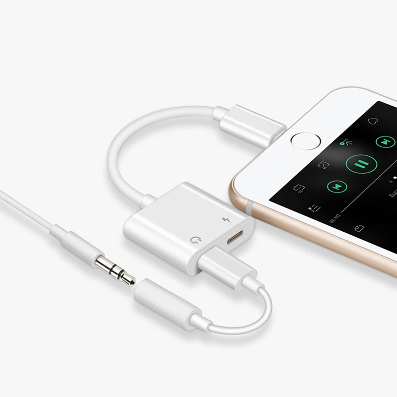 

LinXiang Dual Audio Charge Headphone Jack Mobile Phone Adapter For iphone 7 8 Plus X XS Max XR