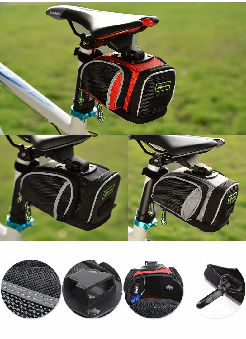 Top ROCKBROS Bicycle Bike Rear Bag Rainproof Nylon Bike Saddle Tube Bag Outdoor Cycling Mountain Bike Back Seat Tail Pouch Package 18 Top ROCKBROS Bicycle Bike Rear Bag Rainproof Nylon Bike Saddle Tube Bag Outdoor Cycling Mountain Bike Back Seat Tail Pouch Package 18