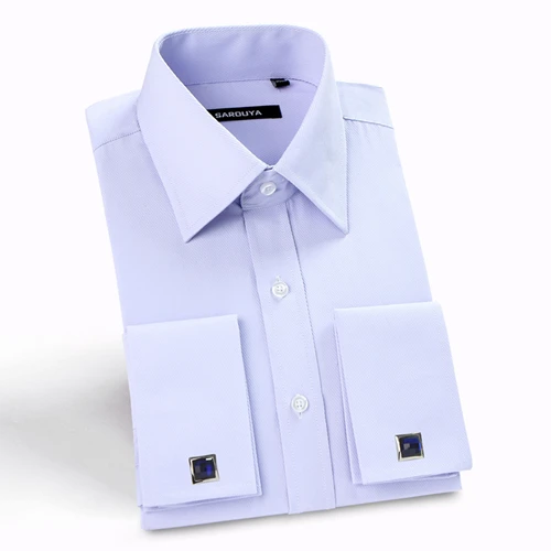 Orinery Лидер продаж дизайнер белый French Cuff Dress Shirt классическая мужская рубашка с длинным рукавом Slim Fit Марка мужская одежда с запонки - Цвет: Purple