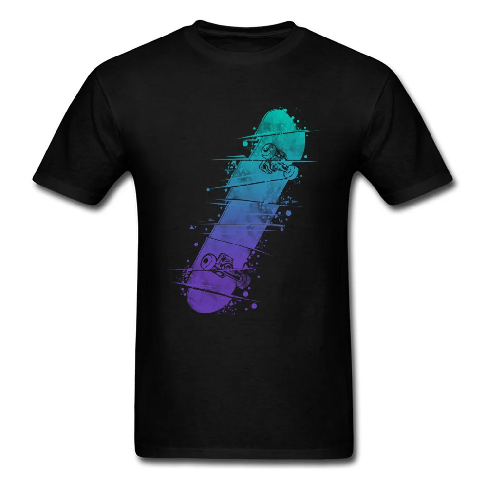 Funny Broken Skateboard Casual Short Sleeve Summer Tops Shirt Special Crew Neck Cotton Tee Shirt Boy Tshirts Top Quality Broken Skateboard black