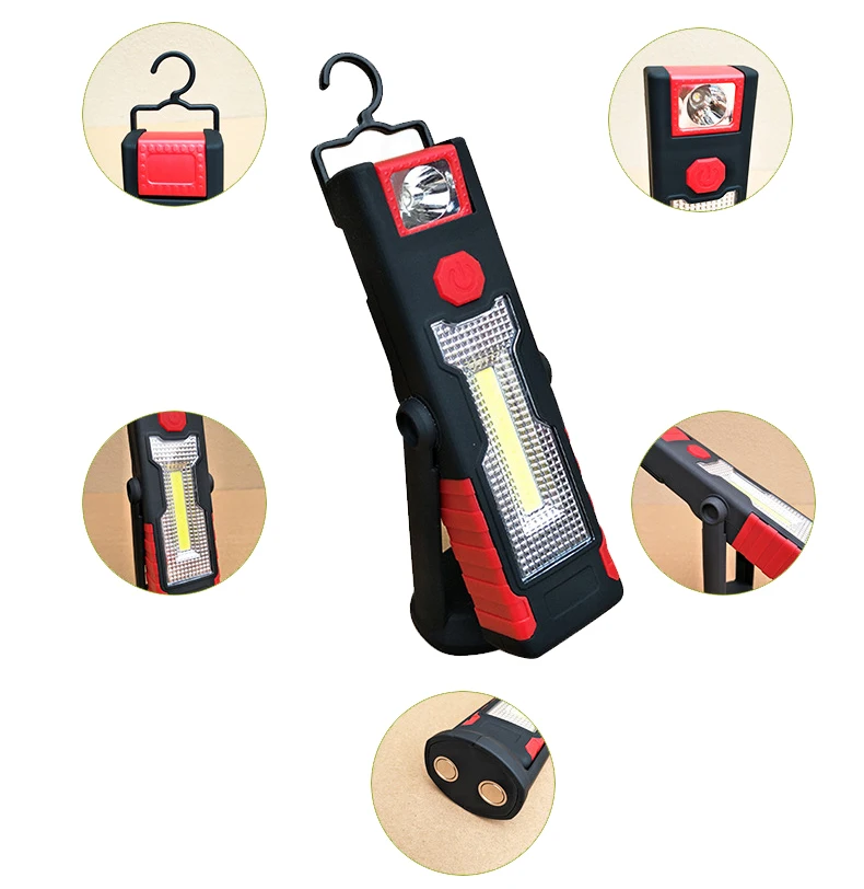 Portable-spotlight-LED-Flashlight-USB-Work-Light-Rechargeable-Magnetic-Hanging-Hook-Lamp-Camping-Car-Repairing-Bar-Light-Torch 3