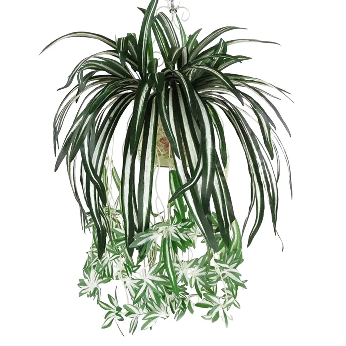 

65cm Plastic Rattan Wall Flower Silk Flower Artificial Plant 5 Forks Bracket Plant Chlorophytum Orchids Artificial Flower