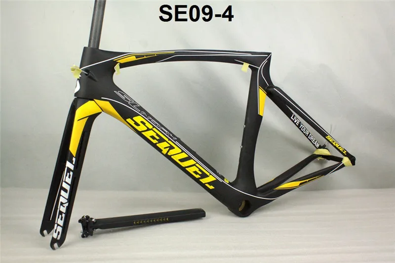 Top Yellow cadre carbone route 2019 full carbon fiber SEUQEL chinese cheap carbon bike frames 16