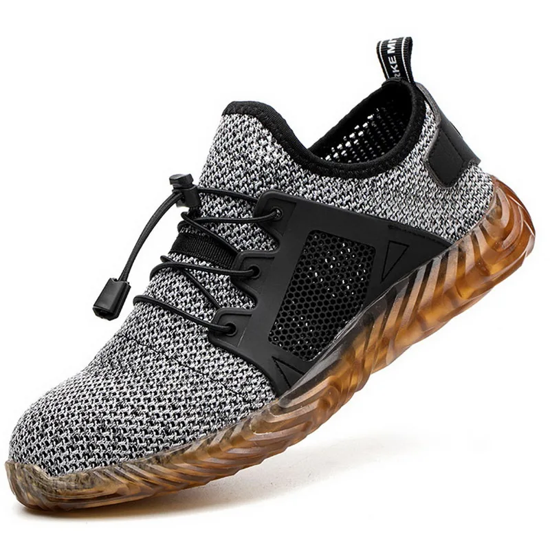 HEFLASHOR Indestructible Ryder Shoes Men Women Steel Toe Air Safety Puncture-Proof Sneakers Breathable Shoes tenis masculino