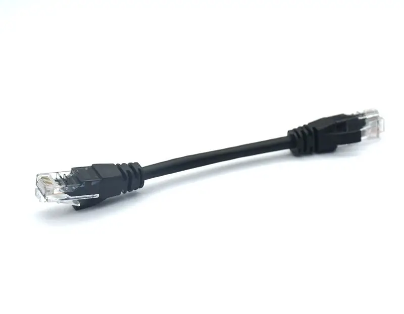 Черный 10 см CAT5 CAT5e CAT6e UTP Ethernet сетевой кабель папа RJ45 патч LAN короткий