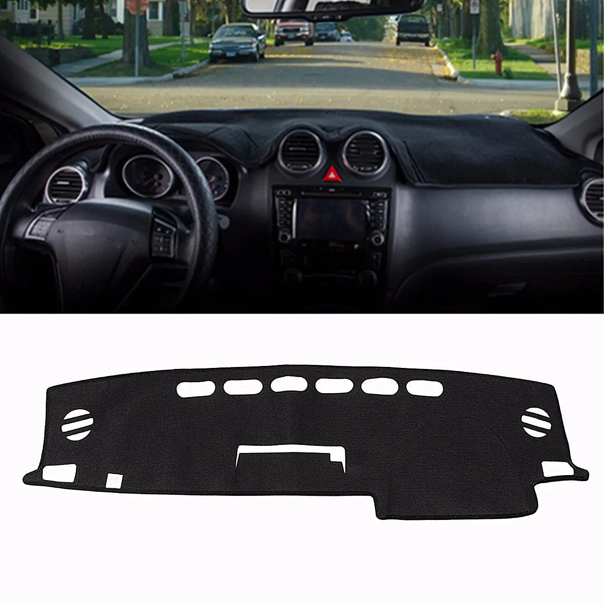 Dash Mat Car Inner Dashboard DashMat Sun Cover Pad For TOYOTA RAV4 2016 Black Dash Mat Car Inner Dashboard DashMat Sun Cover Pad For TOYOTA RAV4 2016 Black