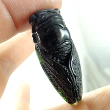 Натуральный Камень Бирюза кристалл кварца ручной резной Цикада амулет кулон для diy ювелирных изделий ожерелье аксессуары