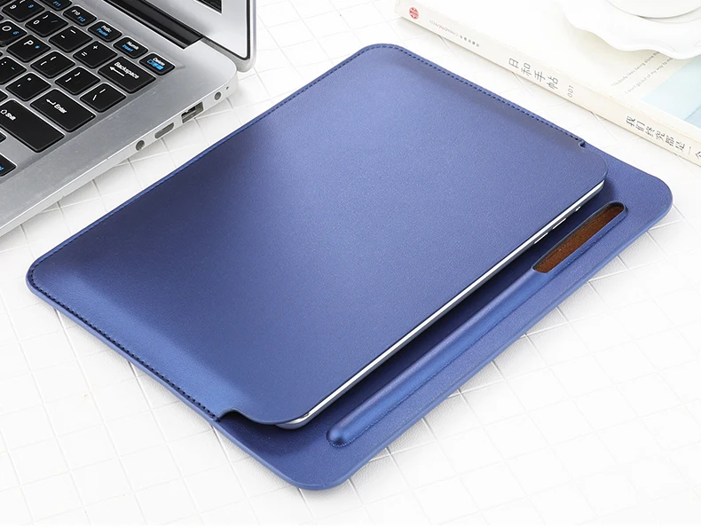 Чехол с карманом для iPad min 5, Сумка с карандашом, чехол для нового iPad mini, 7,9 дюймов - Цвет: Синий