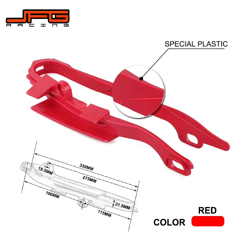 Красный слайдер цепи руководство маятник для HONDA CR125R CR250R 00 07 CRF250R 04 09 CRF250X 13 CRF450R 02 08