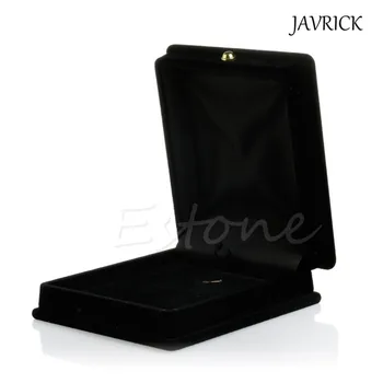 

Handy Velvet Necklace Jewelry Gift Display Box Ring Bracelet Storage Case Black