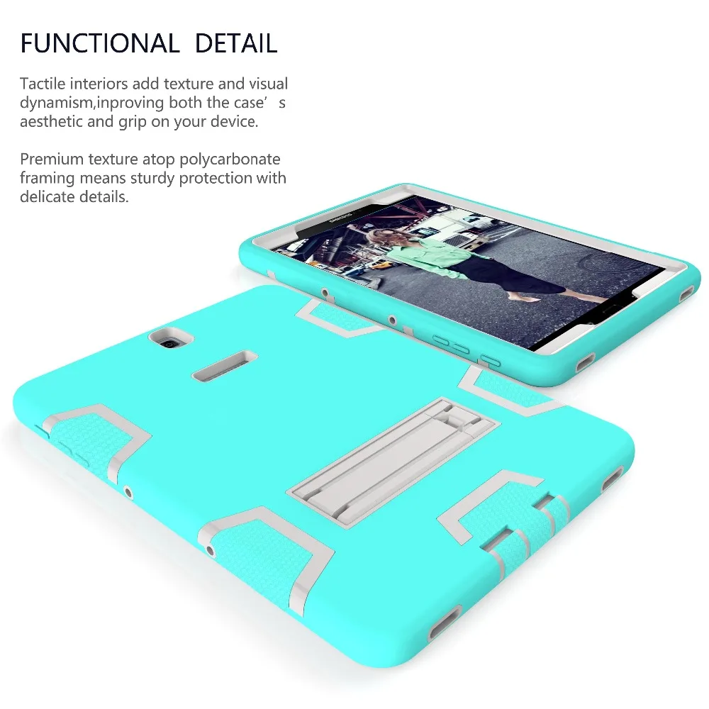 Case For Samsung Galaxy Tab S3 9.7 T820 T825 Cover Armor Shockproof Heavy Duty Silicone Hard Case Full Body Protector case (5)
