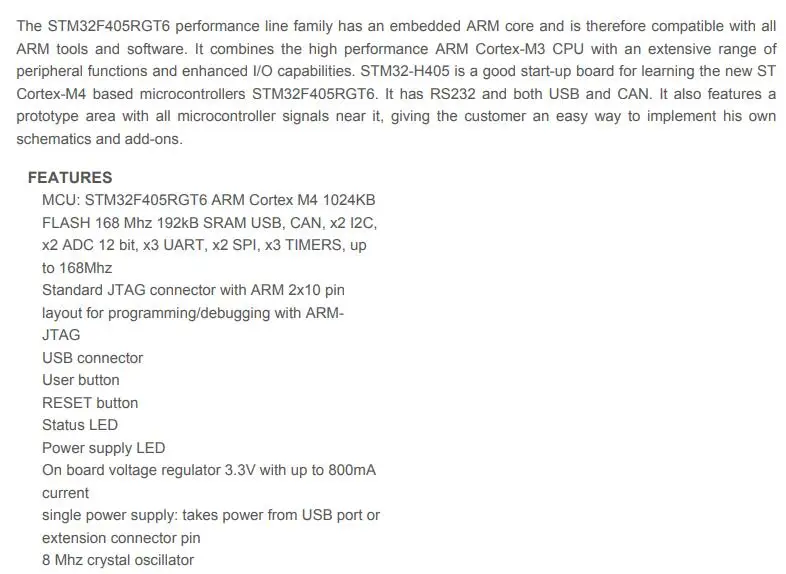 STM32-H405 INFO 2