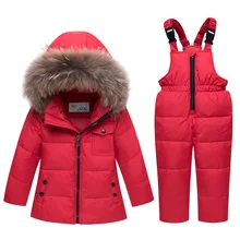 Russian Winter Suits for Boys Girls 2019 Ski Suit Children Clothing Set Baby Duck Down Jacket Coat + Overalls Warm Kids Snowsuit цена Russian Winter Suits for Boys Girls 2019 Ski Suit Children Clothing Set Baby Duck Down Jacket Coat + Overalls Warm Kids Snowsuit цены онлайн