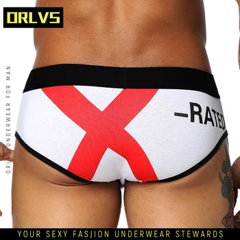 

ORLVS Brand Mens Sexy Underwear Men Briefs Cotton Breathable Gay Men Undrewear 3D Pouch Ropa Interior Hombre Sexi OR110