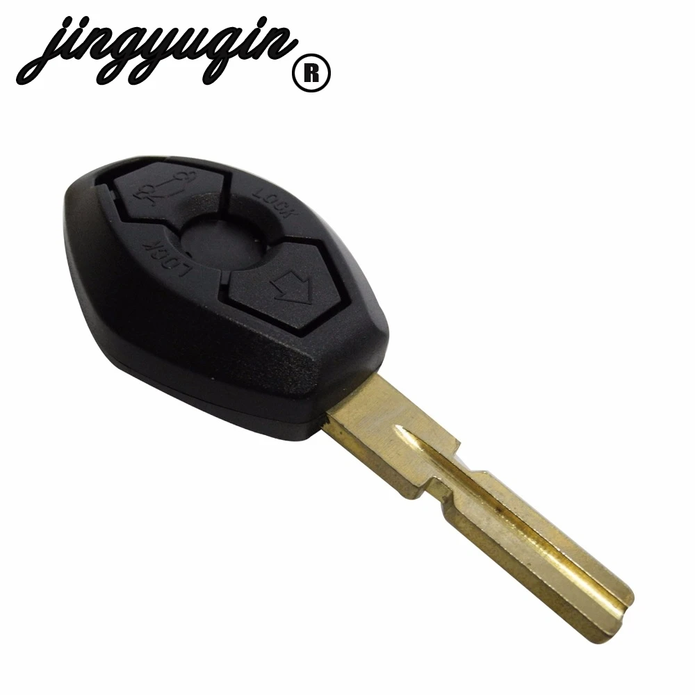 

jingyuqin Remote Replacement Car Key Shell Fob Case Cover For BMW 3 5 7 SERIES Z3 Z4 X3 X5 M5 325i E38 E39 E46 3 Button
