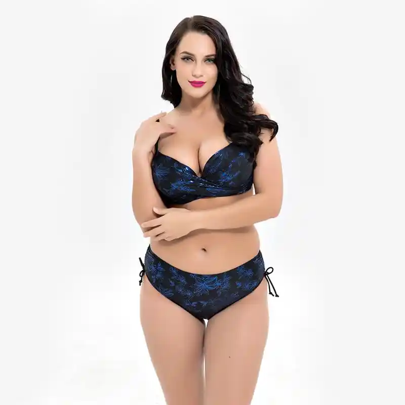 high waisted bikini with push up top