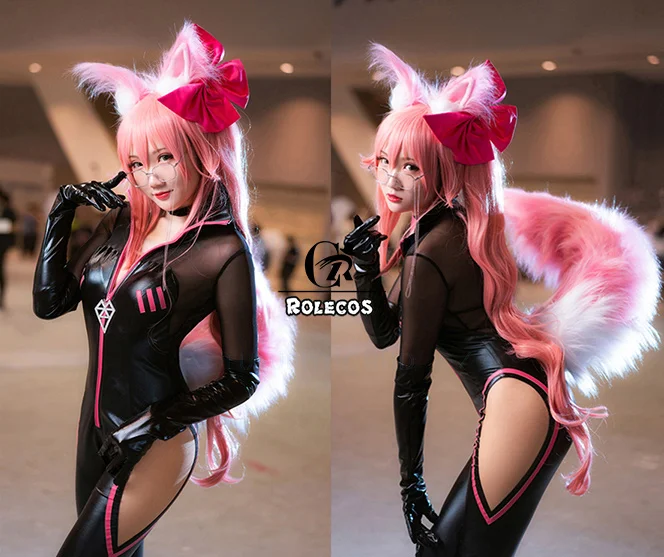 ROLECOS игра Fate Grand Order Косплей Костюм Fate Tamamo no Mae комбинезон косплей костюм FGO сексуальная форма для женщин полный комплект