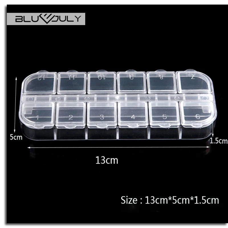 

[ 12 grid Independent open ], Diamond embroidery accessories, Diamond painting tool, Diamond Mosaic Storage Box,jewelry Ring box