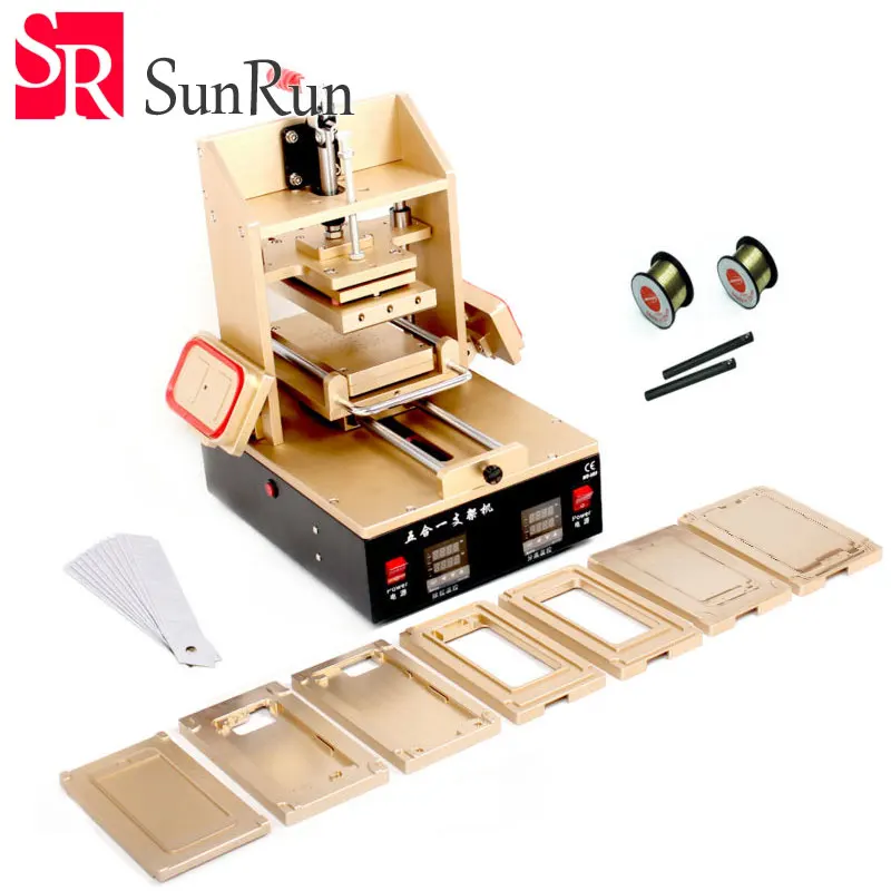 

5in1 Multi-screen Repair for iPhone Frame Laminator Vacuum LCD Separator Glue Remover Preheater for Samsung Middle Bezel Splite