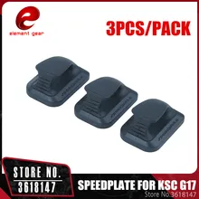 Элемент 3 шт./упак. Airsoft скорость пластина для ККС G17 Принадлежности для охоты BK PA0207