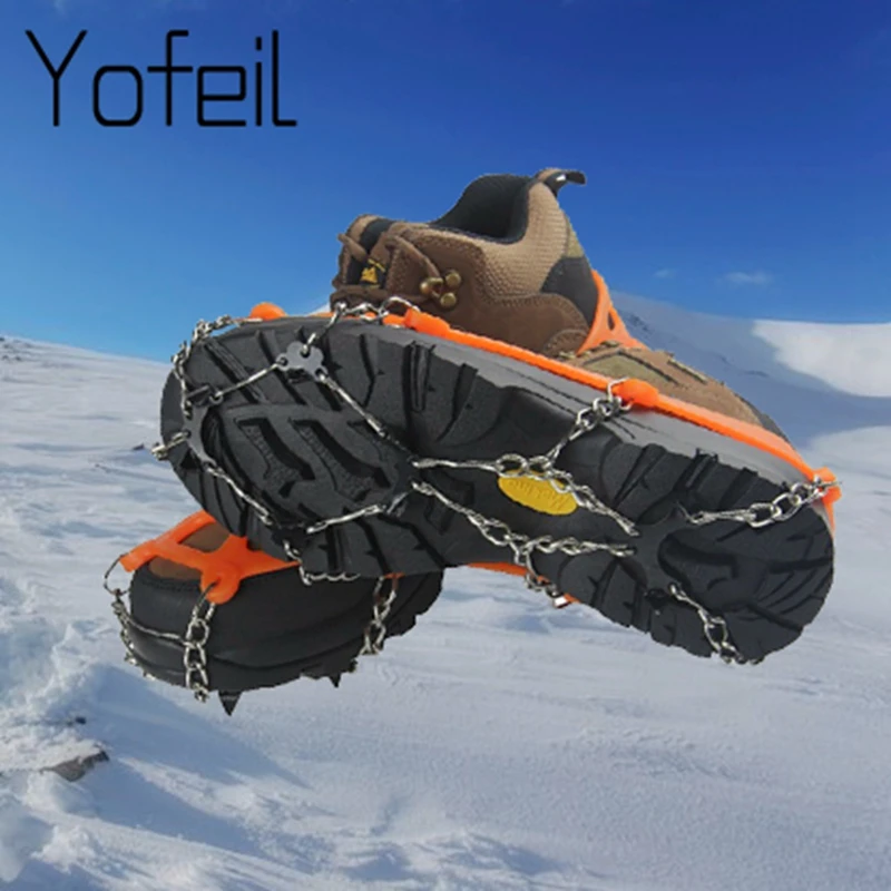 Outdoor Snow Walking 8 Teeth Anti Slip Claw Traction Crampons Ice