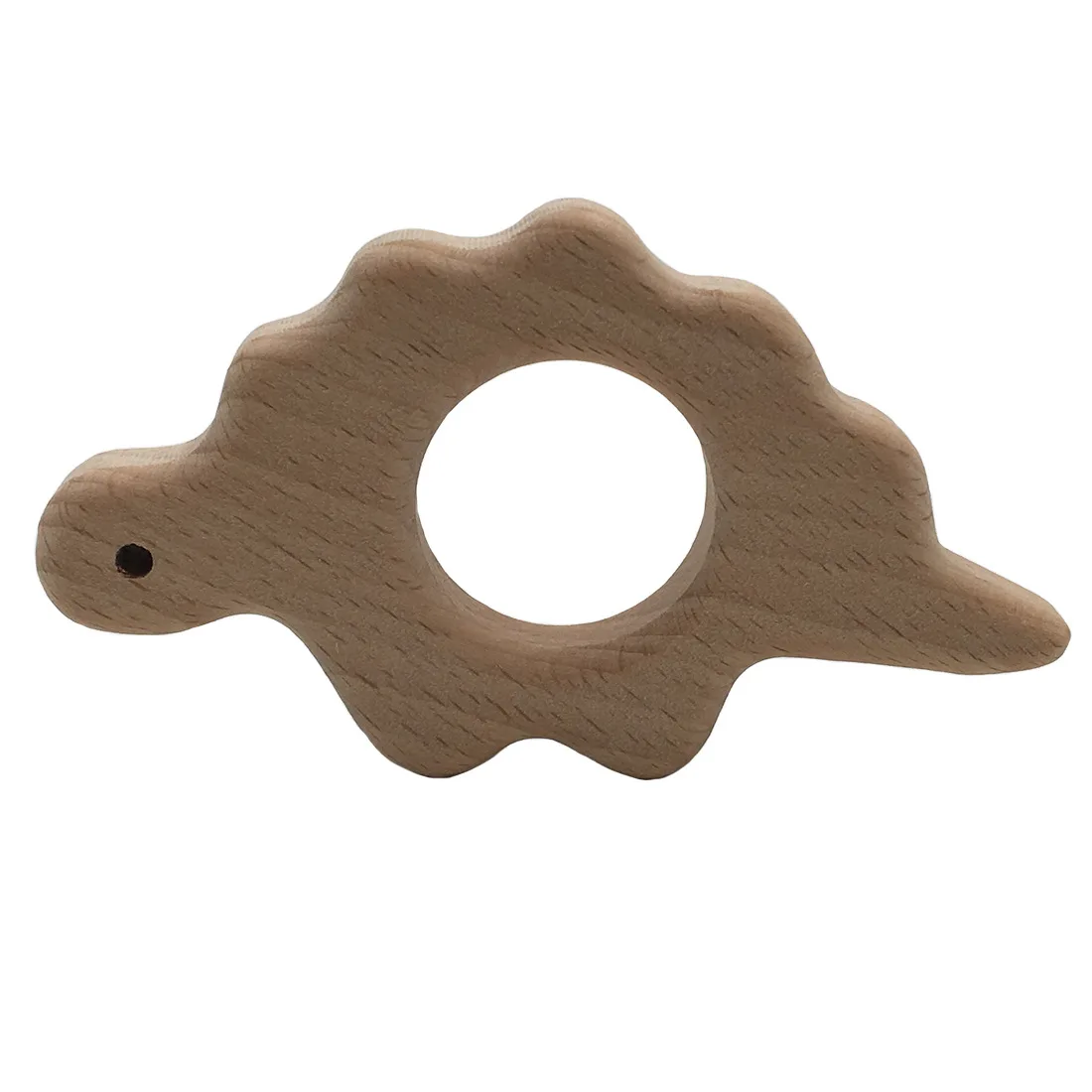 

Wood Teether Stegosaurus Teether Toy Dinosaur Wooden Dino Teether Nursing Necklace Pendant Pacifier Clip Baby Boy Gym Pendant