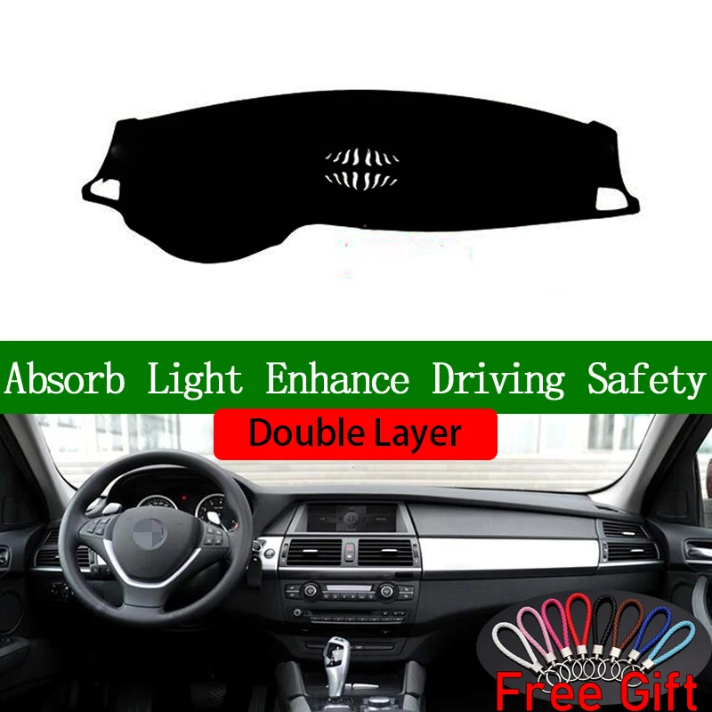 Двухслойные автомобильные наклейки для BMW X6 2008 2009 2010 2011 2012-2019 крышка приборной
