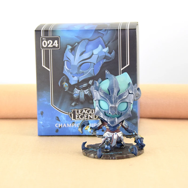 

WVW 10CM Sports Game Dolls LOL Yasuo Thresh Hecarim Zed Play Arts Model PVC Toy Action Figure Decoration For Collection Gift