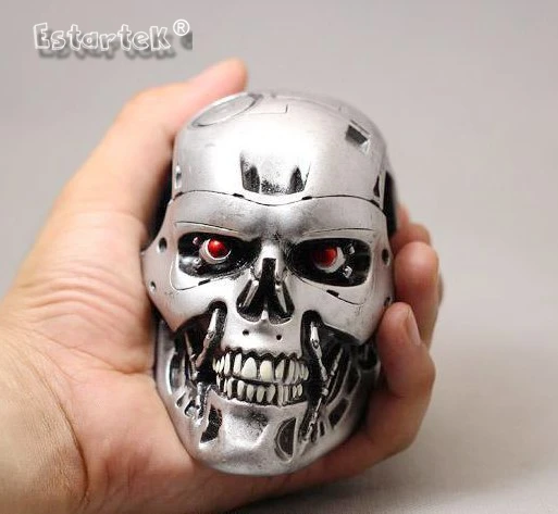

Estartek Terminator T800 Arnold Schwarzenegger 13*8cm Skull Head Sculpt/ Pirates of the Caribbean Jack skull Model Decoration