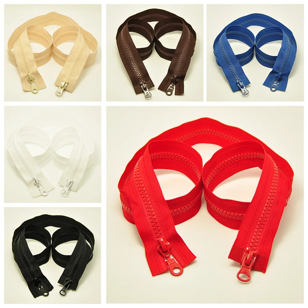 2pcs 5 resin zipper DIY sewing accessories 90 cm long double sided