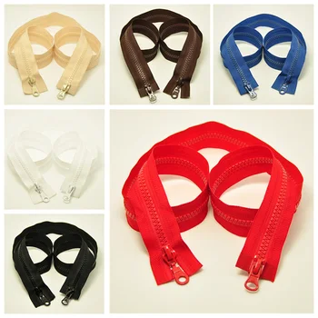 

2pcs 5# resin zipper DIY sewing accessories 90 cm long double-sided resin zipper suitable for use in clothes,sleeping bags, etc.