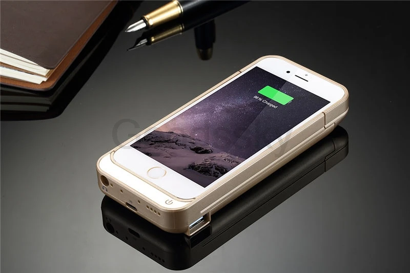 4200 мА/ч 5S чехол для зарядного устройства для iPhone 5C 5 5S SE USB внешний аккумулятор с подставкой Чехол для внешнего аккумулятора запасная зарядка задняя крышка