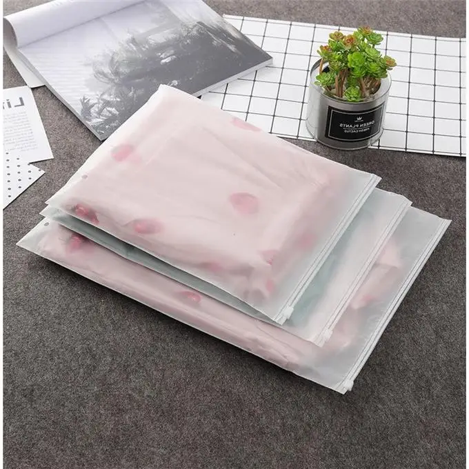 

50pcs 160mic Both Sides Frosted Garment Ziplock Bag Clothes Toys Towel Travel Item Package Bag Clothing Storage Bag