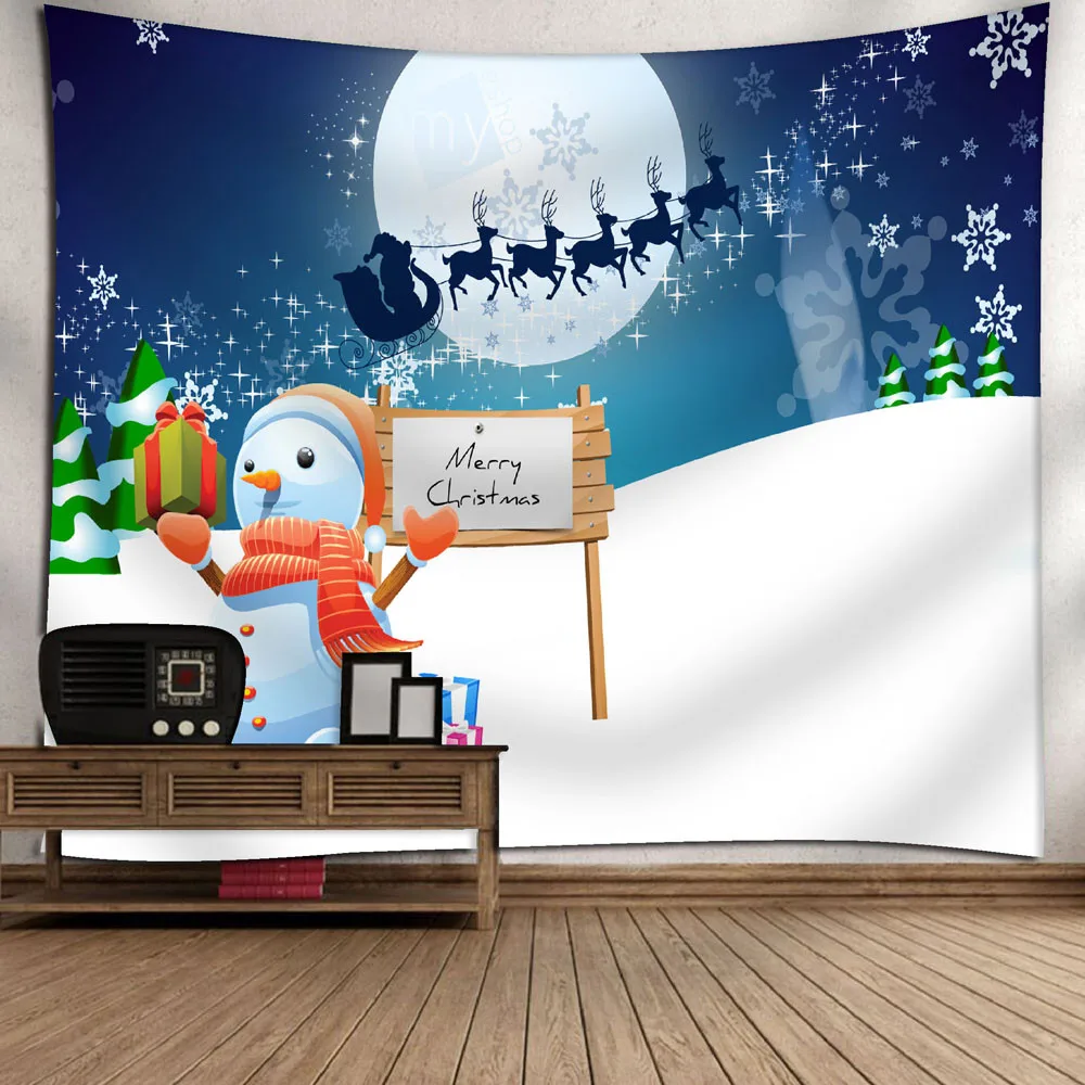 Рождественский настенный гобелен Рождественский гобелен хиппи комнаты покрывало стене висит бросить Одеяло Tapiz сравнению Мандала стене гобелен