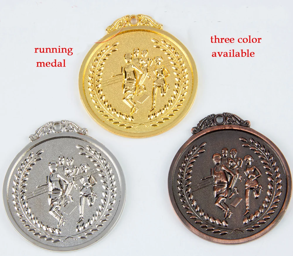 

new style sports competitions medal running sports medal sports gold silver bronze medal soccer movement