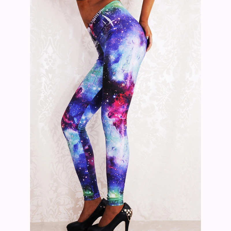 2017 Cheap Clothes Women's Leggings Bright Stars Print Yoga Pants WL013print yoga pantsyoga