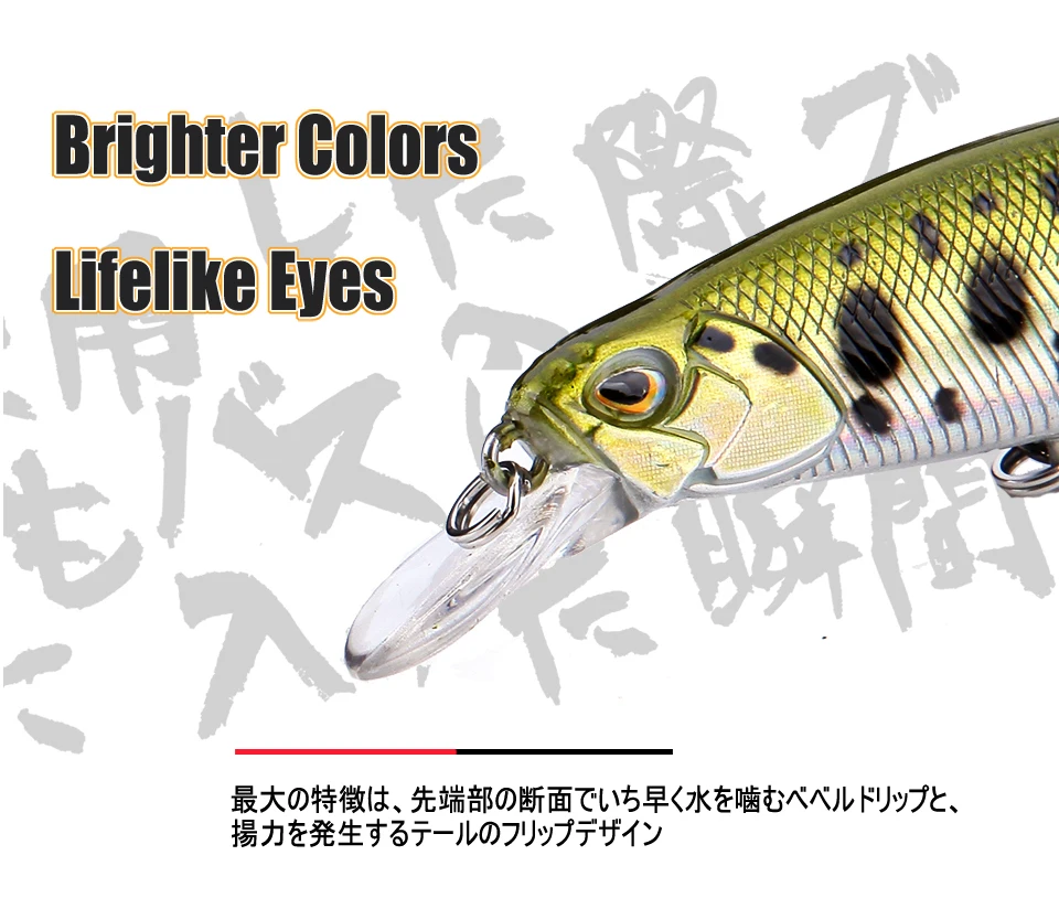 New 105mm 16g Slowly Sinking Minnow Fishing Lures Artificial Swim Bait for Pike Bass Predator Jekbait SPEARHEAD RYUKI