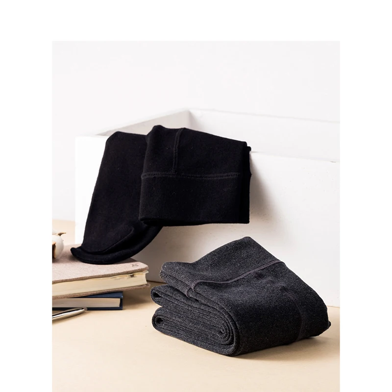 

INMAN 2018 Winter Autumn New Arrival Warm Minimalism Slim Black Leggings Pantyhose